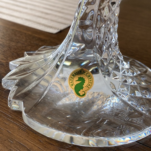 WATERDORD CRYSTAL CANDLE HOLDER SET - Picture 2 of 7